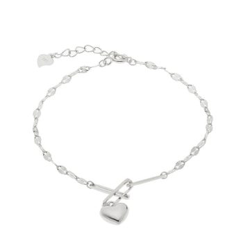 Women’s bracelet with heart, silver (925°)