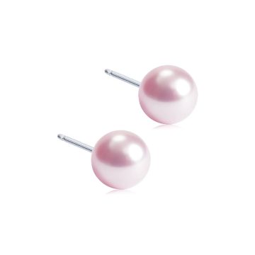 BLOMDAHL Σκουλαρίκια, Pearl Light Rose, 6mm, 23C