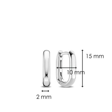 TI SENTO Σκουλαρίκια γυναικεία κρίκοι, ασήμι (925°), 7845SI
