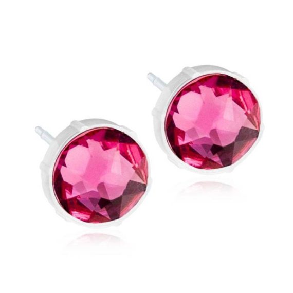 blomdahl medical plastic ear round rose mm x