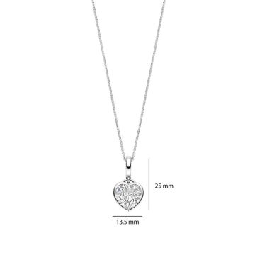 TI SENTO Women’s necklace with heart, silver (925°), 6861ZI