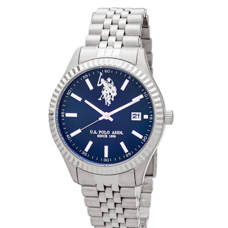 20250529105204 u s polo assn andriko roloi 40mm mpatarias me asimi metalliko mprasele usp4992bl