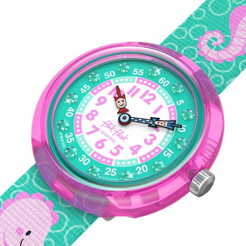 Flik Flak Bubbly Seahorse Watch FBNP256 5 Flik Flak Bubbly Seahorse Watch FBNP256 5