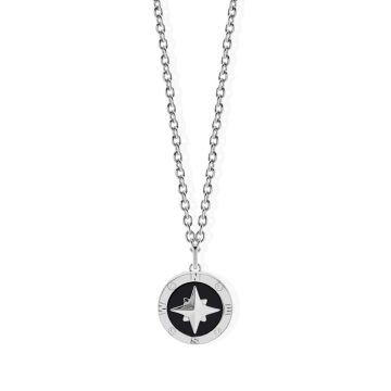 LIU·JO Men’s necklace with compass, MLJ546