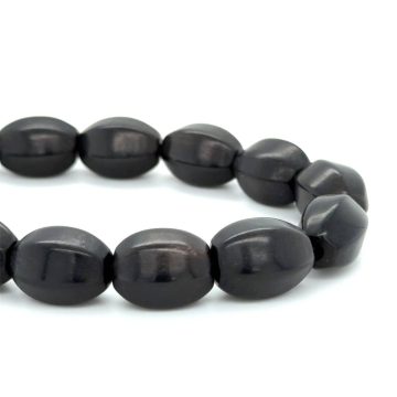 KOMBOLOIS black horn tayarized, 21 beads
