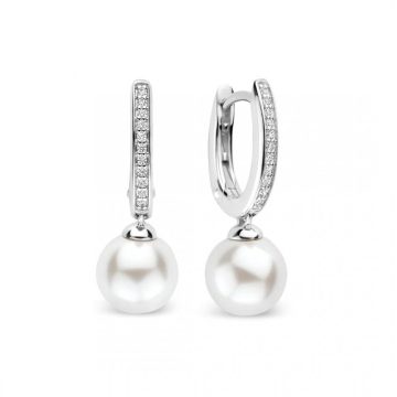 ti sento zirconia pearl hoops silver 78092pw p11806 30981 image