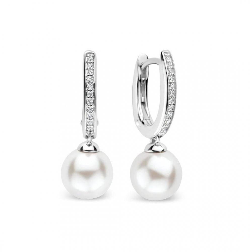 ti sento zirconia pearl hoops silver 78092pw p11806 30981 image ti sento zirconia pearl hoops silver 78092pw p11806 30981 image