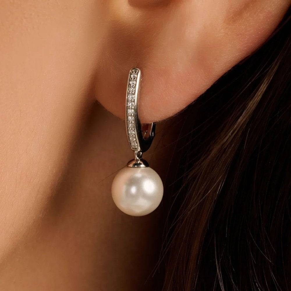 ti sento zirconia pearl hoops silver 78092pw p11806 30986 image ti sento zirconia pearl hoops silver 78092pw p11806 30986 image